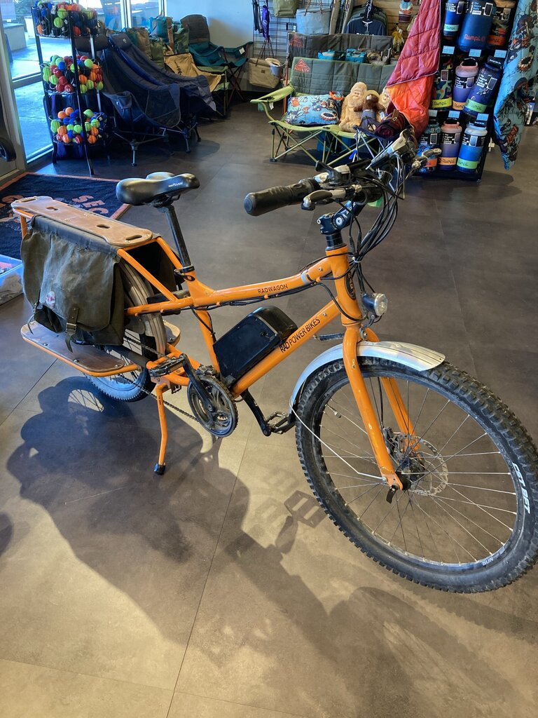 Rad Power Radwagon E-Bike, Orange w/ Saddle Bags/Charger