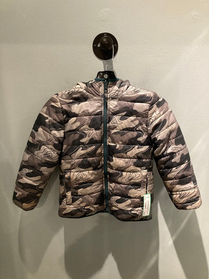 Land's End Reversible Jacket, Grey/Green, Kid's S