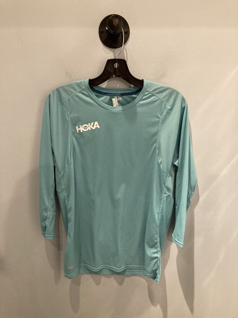 Hoka Glide 3/4 Sleeve Shirt, Blue, Men's M