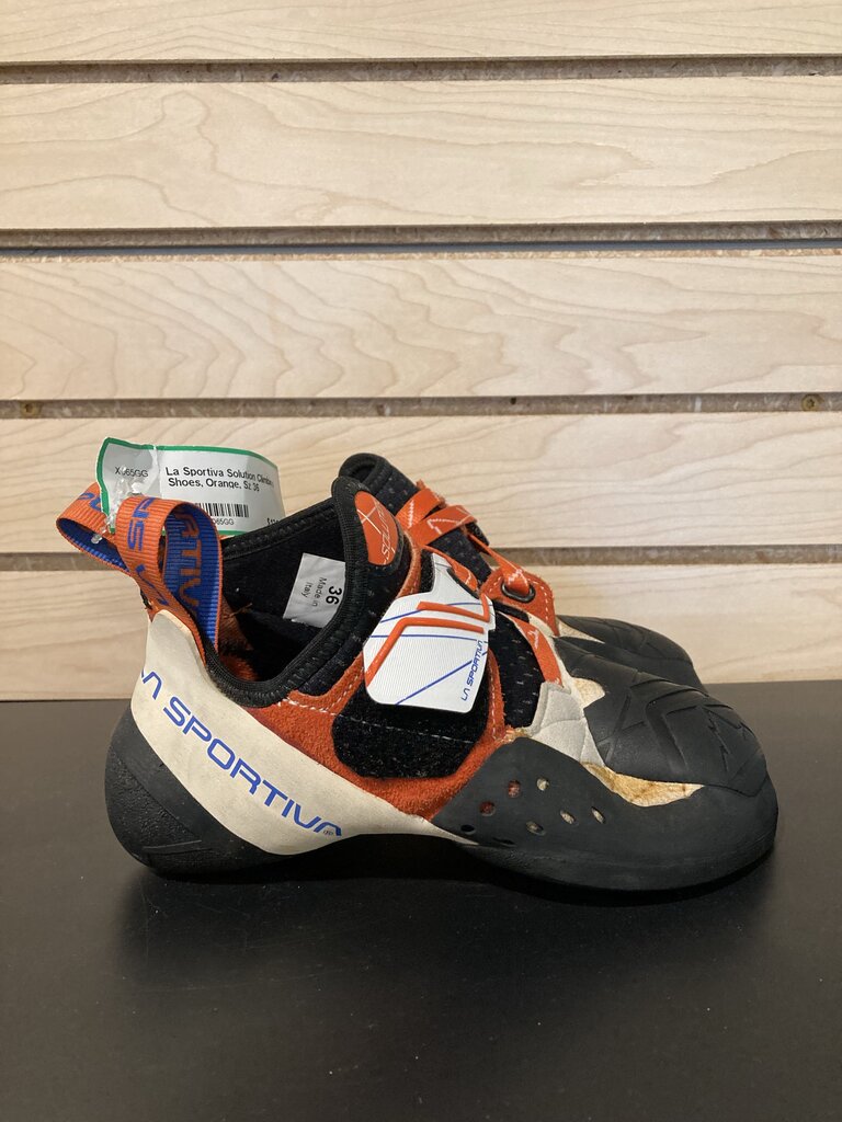 La Sportiva Solution Climbing Shoes, Orange, Sz 36