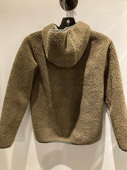 Lands End High Pile Fleece Jacket, Green, Kid's M