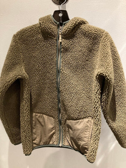 Lands End High Pile Fleece Jacket, Green, Kid's M