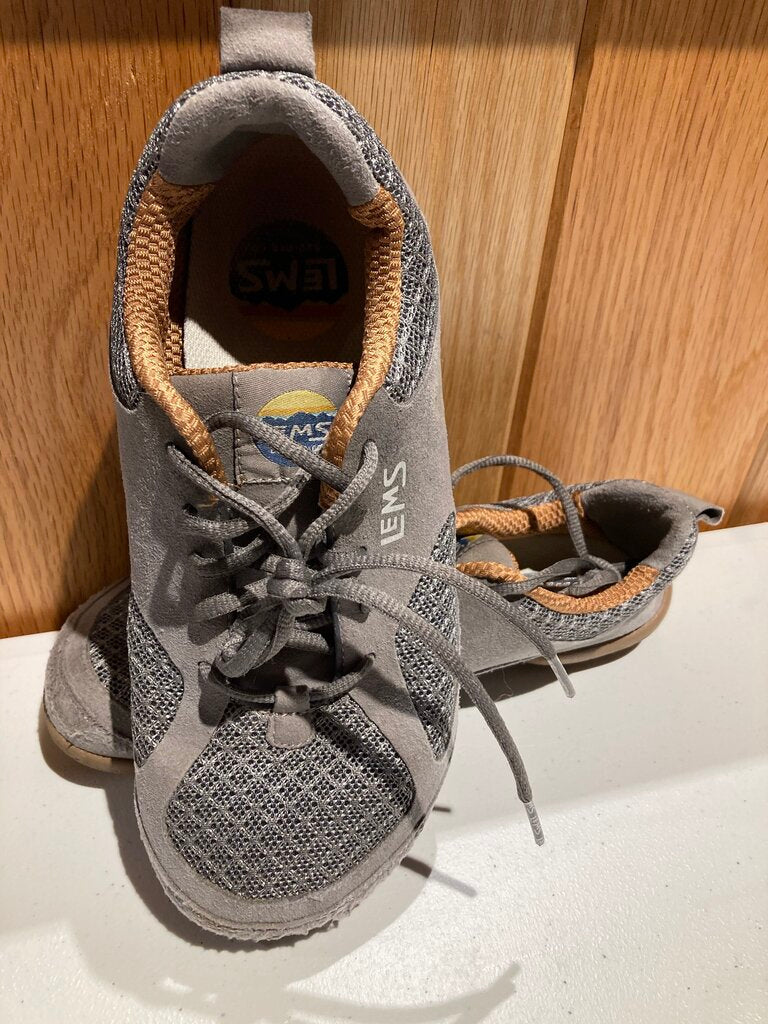 (Wear) Lems Primal. Grey/Gum, Women's 7.5