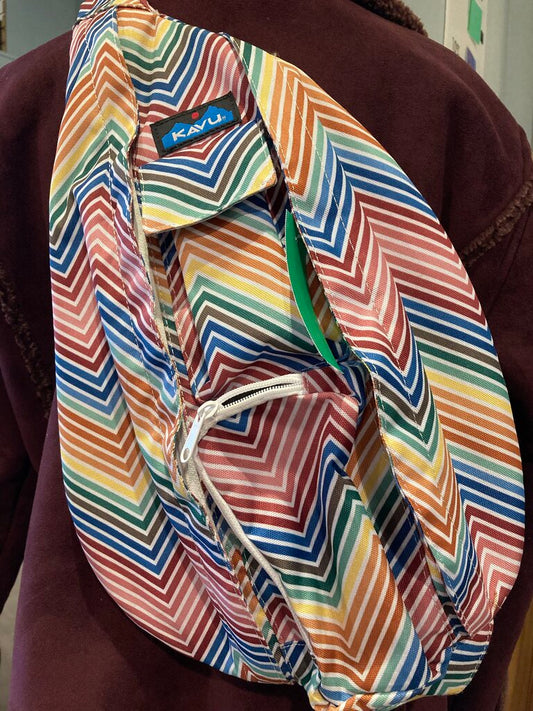 Kavu Rope Sling Bag, Rainbow