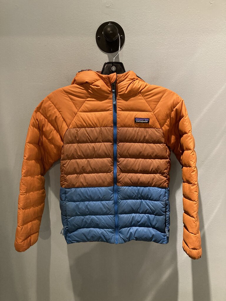(WEAR) Patagonia Reversible Puffer Jacket, Orange/Pattern, Kid's M