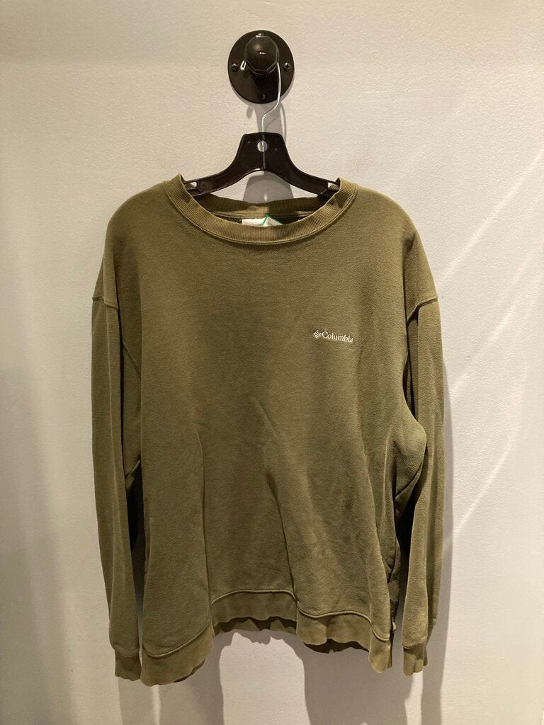 (Wear) Columbia Crew Sweater, Green, Men's XL