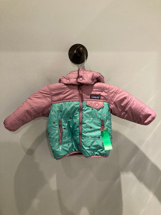Patagonia Reversible Insulated Jacket, Green/Purple, Kid's 12MO