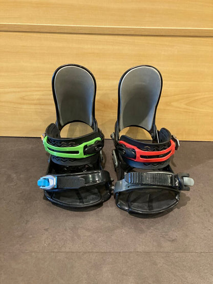 Lamar Snowboard Bindings (w/ hardware), Black, L