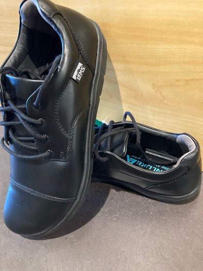 Lems Leather Lace Up Shoes, Black, Men's 10