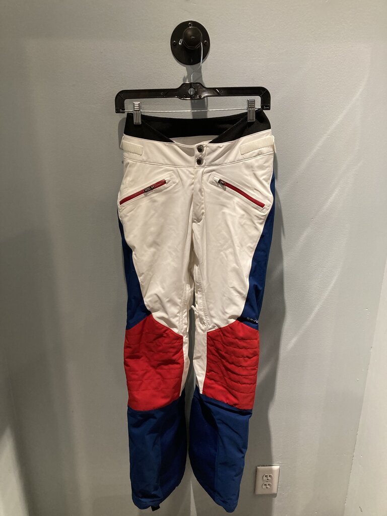 Spyder GTX Ski Pants, White/Red/Blue, Women's 6