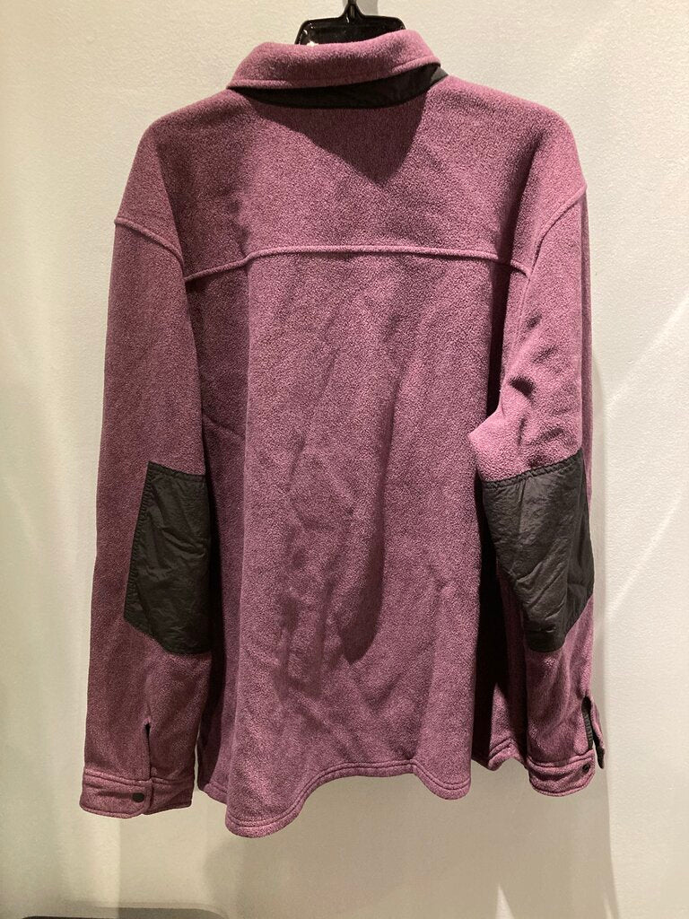 The North Face Snap Fleece, Black/Plum, Men's XXL
