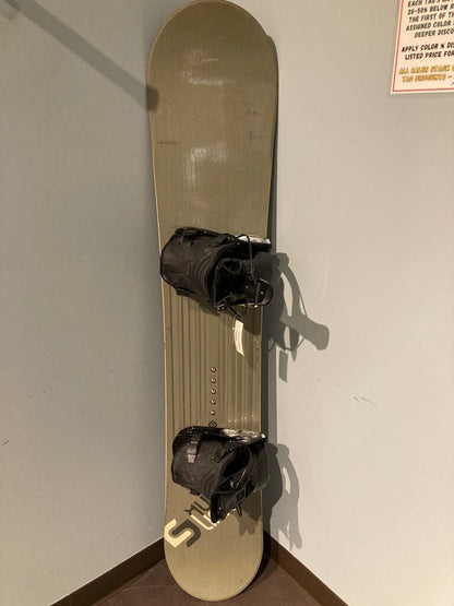 Salomon Link Snowboard w/ Flow Bindings, Grey, 160cm