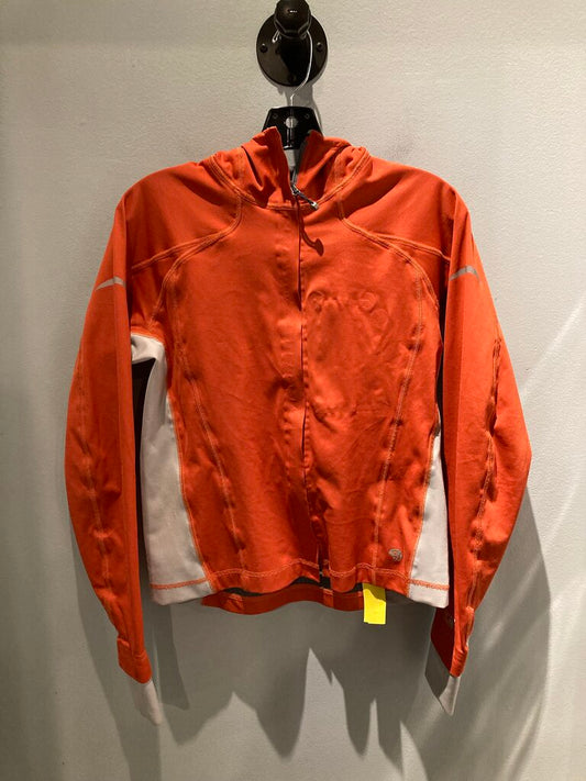 (WEAR) Mountain Hardwear Full Zip Hooded Jacket, Orange/Grey, Women's M