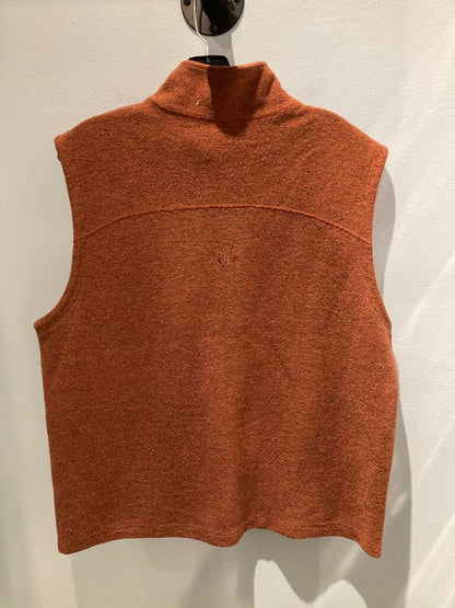 Ibex Wool Vest, Orange, Men's XL