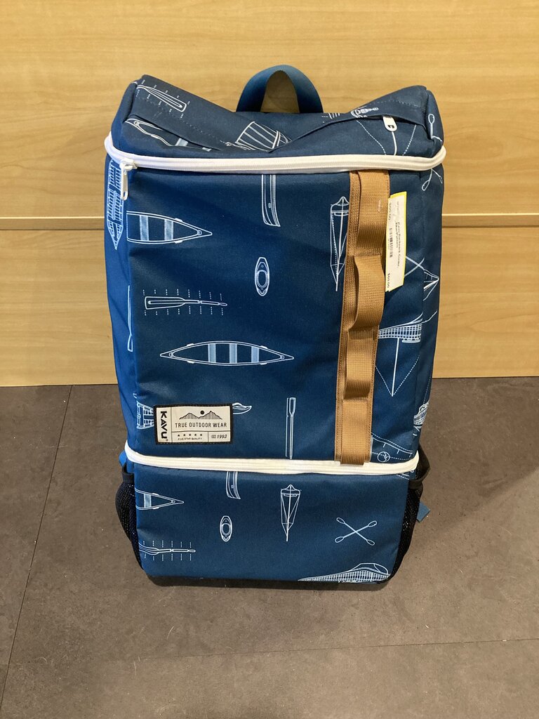 Kavu Backpack Cooler, Blue/Pattern