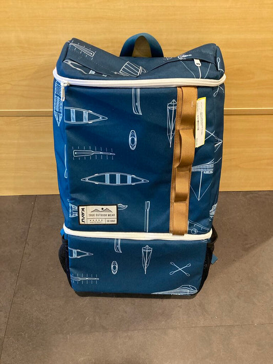 Kavu Backpack Cooler, Blue/Pattern