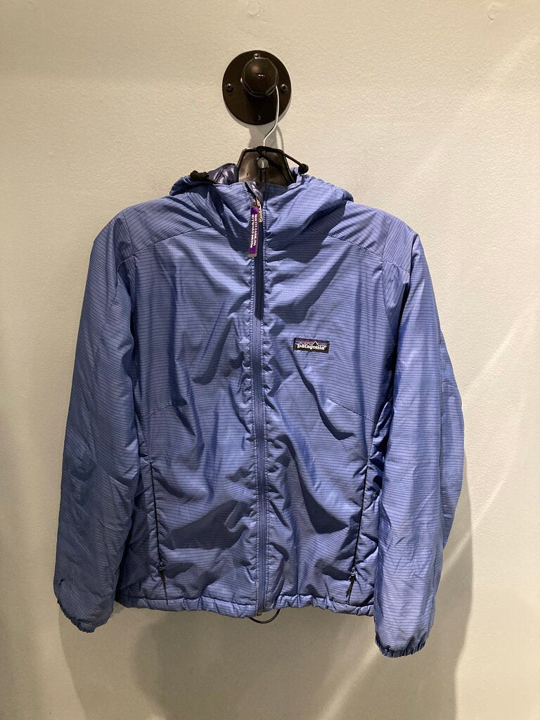 (STAIN) Patagonia Hooded Down Jacket, Blue, Women's XS