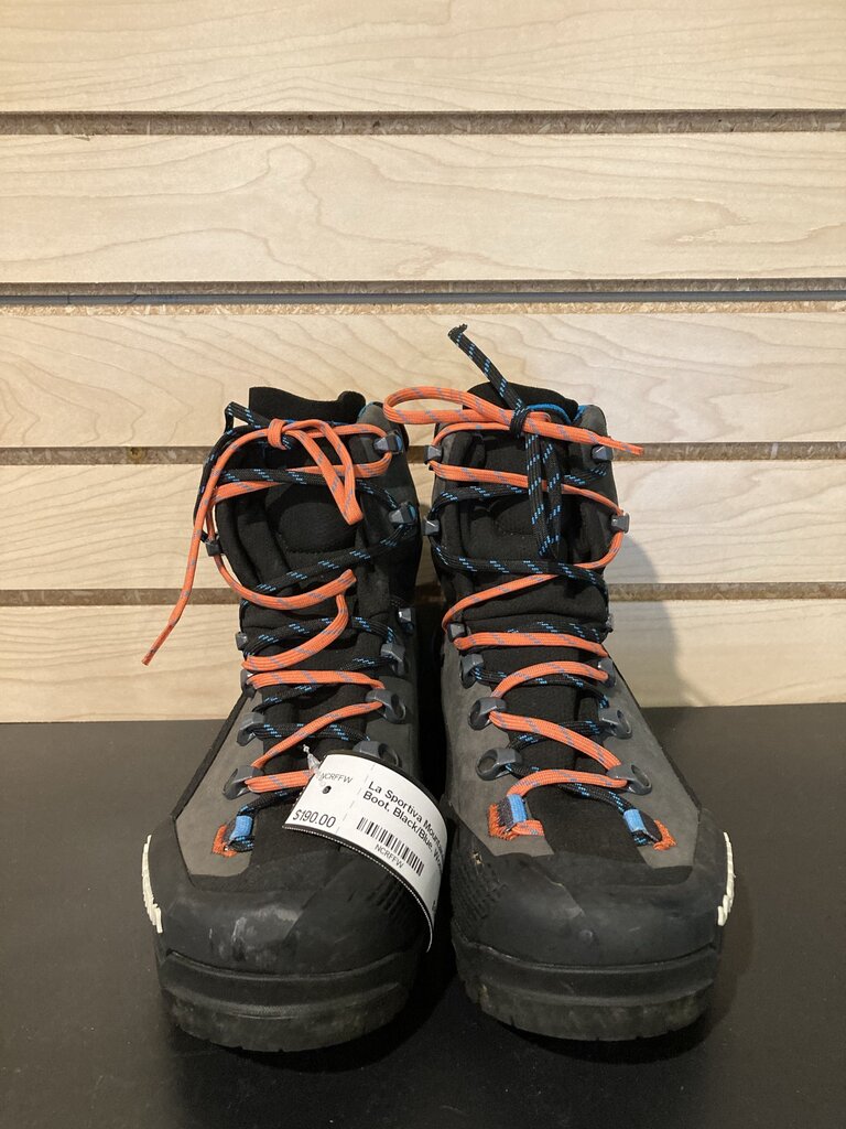 La Sportiva Mountaineering Boot, Black/Blue, Women's 6