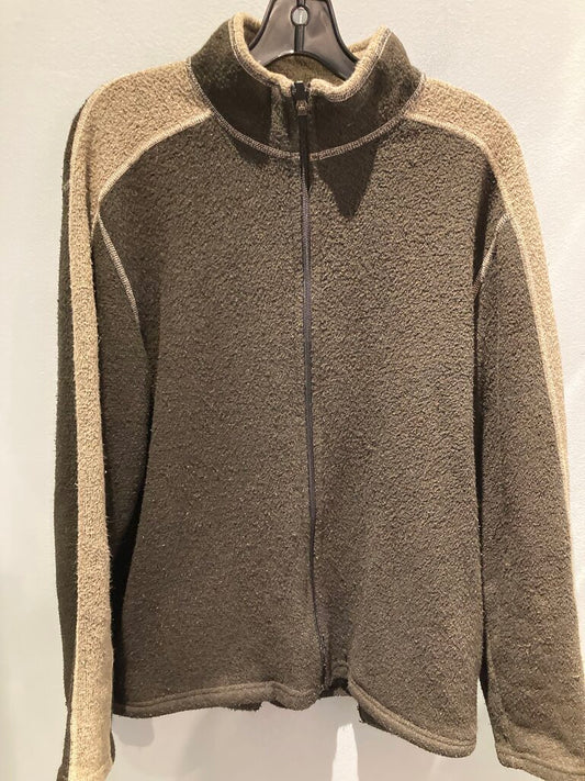 Kuhl Full Zip Fuzzy Fleece, Brown, Men's L