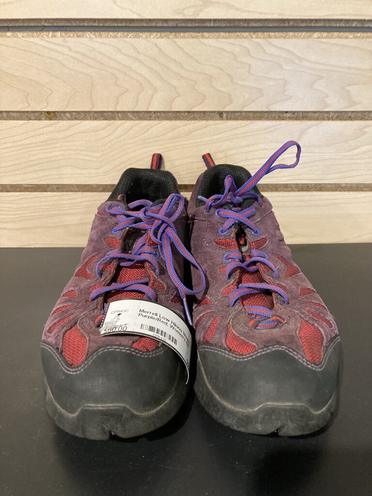 Merrell Low Hiking Shoes, Purple/Red, Women's 8.5
