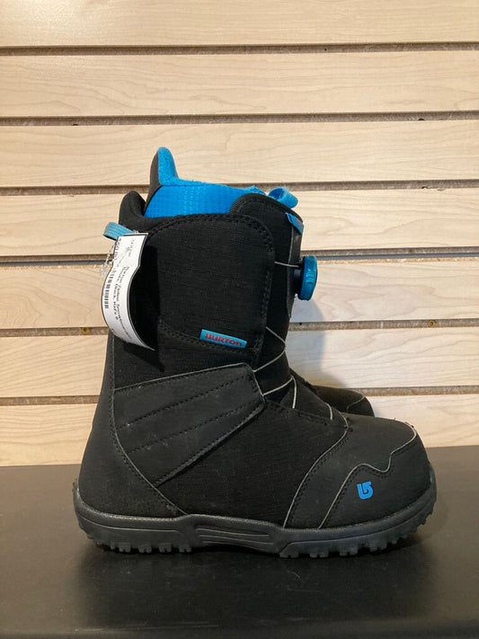 Burton Zipline Snowboarding Boots, Black, Kid's 6