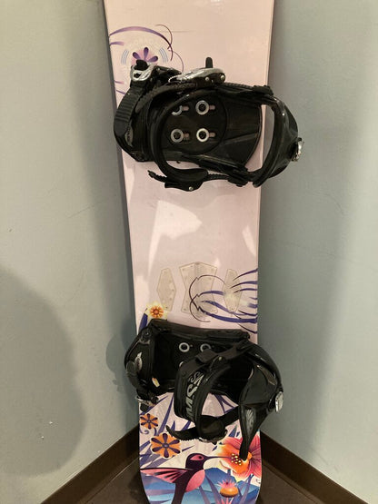 Morrow Snowboard w/ Sims Bindings, Pink, 124cm