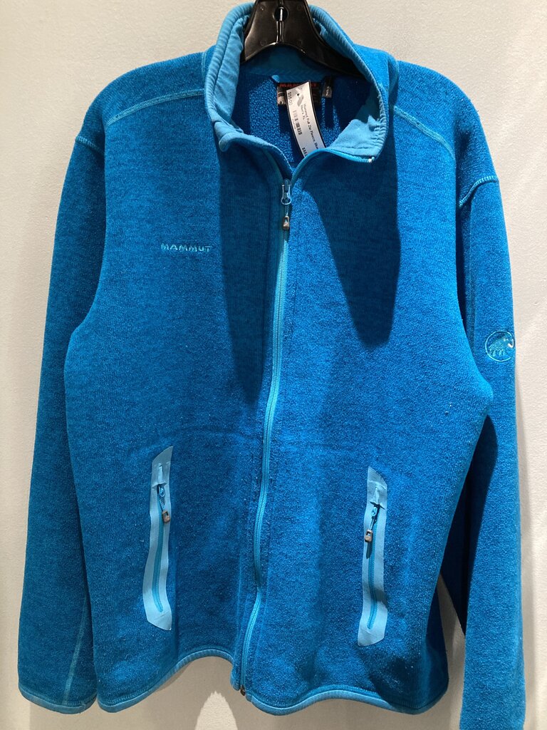Mammut Full Zip Fleece, Blue, Men's XL