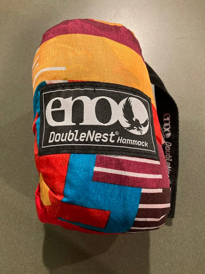 ENO DoubleNest Hammock, Red/Yellow Print