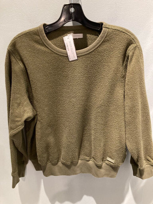 Outerknown Org. Cotton Crew Shirt, Green, Women's S