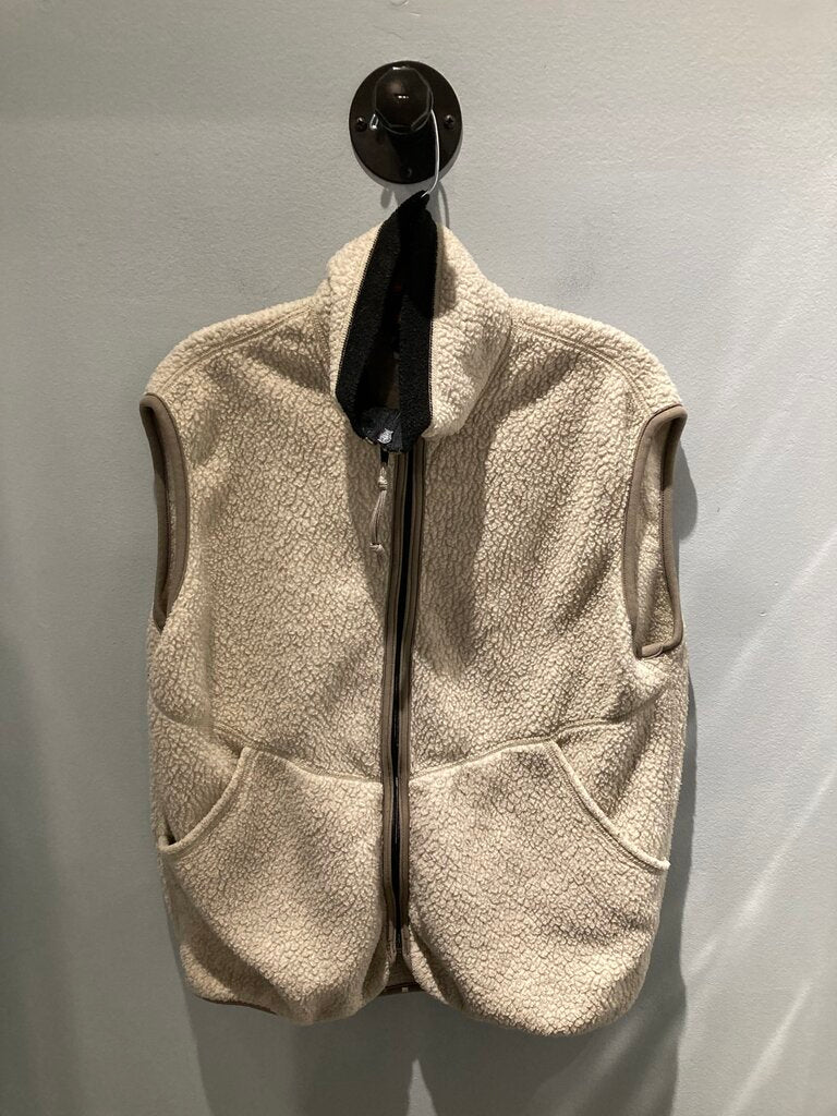 REI Fleece Vest/ Off White, Men's L