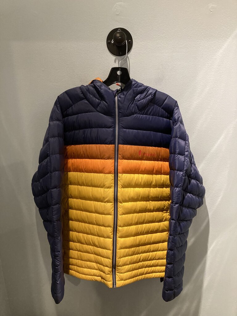 Cotopaxi Hooded Fuego Down Jacket, Navy/Yellow, Men's XL