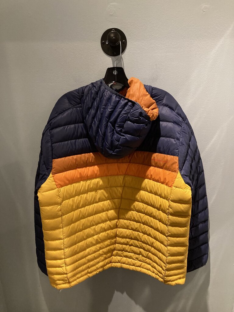 Cotopaxi Hooded Fuego Down Jacket, Navy/Yellow, Men's XL