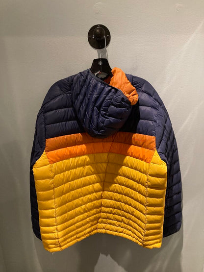 Cotopaxi Hooded Fuego Down Jacket, Navy/Yellow, Men's XL