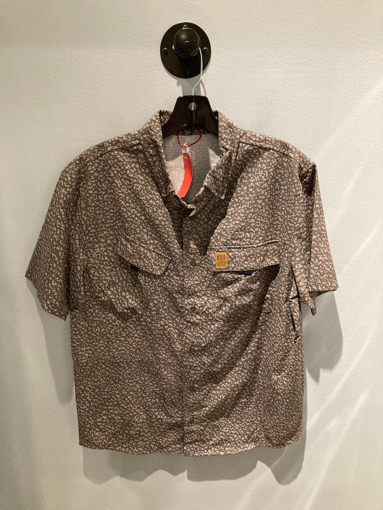 Topo SS Global Shirt, Green Camo, Men's M