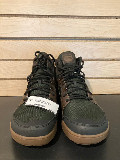 Lems Mid Hiking Boots, Blue/Brown, Men's 12