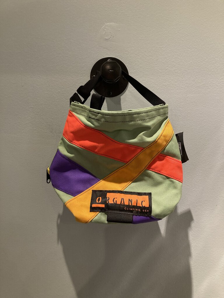 Organic Climbing Chalk Bag, Green/Orange/Mutli, XL