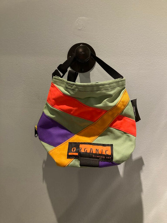 Organic Climbing Chalk Bag, Green/Orange/Mutli, XL