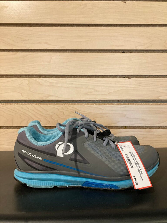 (AS IS) Pearl Izumi Road Shoes, Grey/Blue, Women's 9