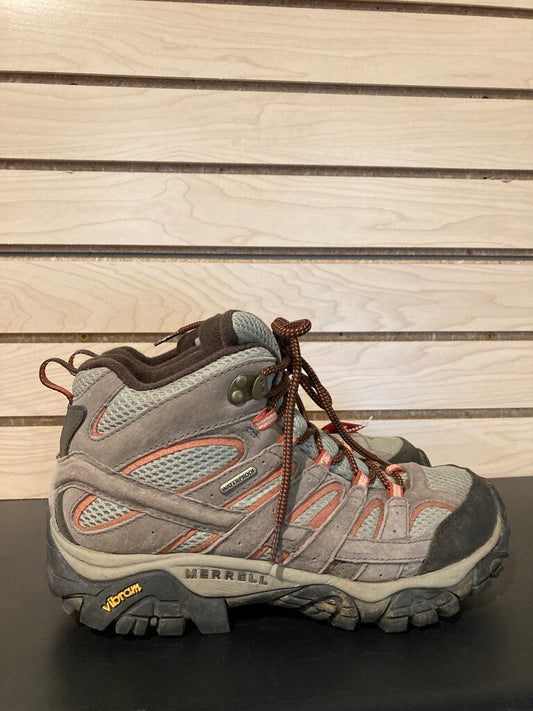 (AS IS) Merrell Moab 3 Mid Hiking Boo, Brown, Women's 8.5