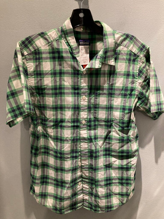 Patagonia SS Button Up, Green, Men's S
