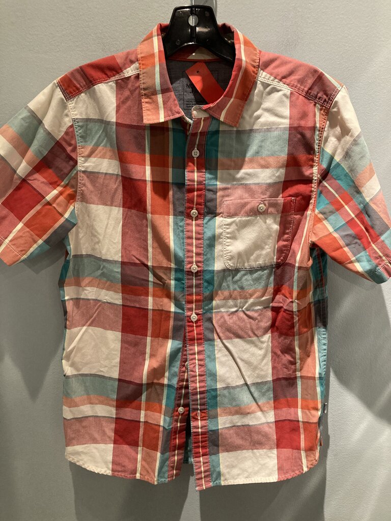 The North Face SS Button Up, Red/Multi, Men's S