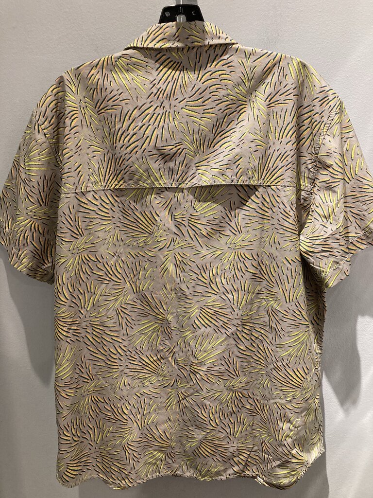 Prana SS Vented Top, Green/Pattern, Men's L