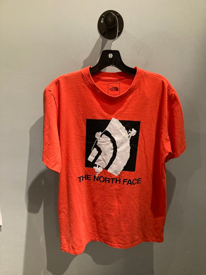 The North Face SS Crew, Red/Logo, Men's L