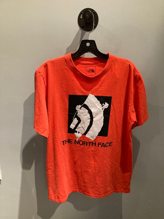 The North Face SS Crew, Red/Logo, Men's L