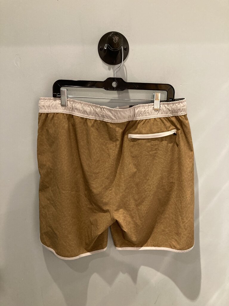 Vuori Swim Trunks, Mustard/Pattern, Men's L?