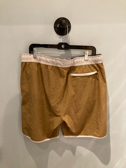 Vuori Swim Trunks, Mustard/Pattern, Men's L?
