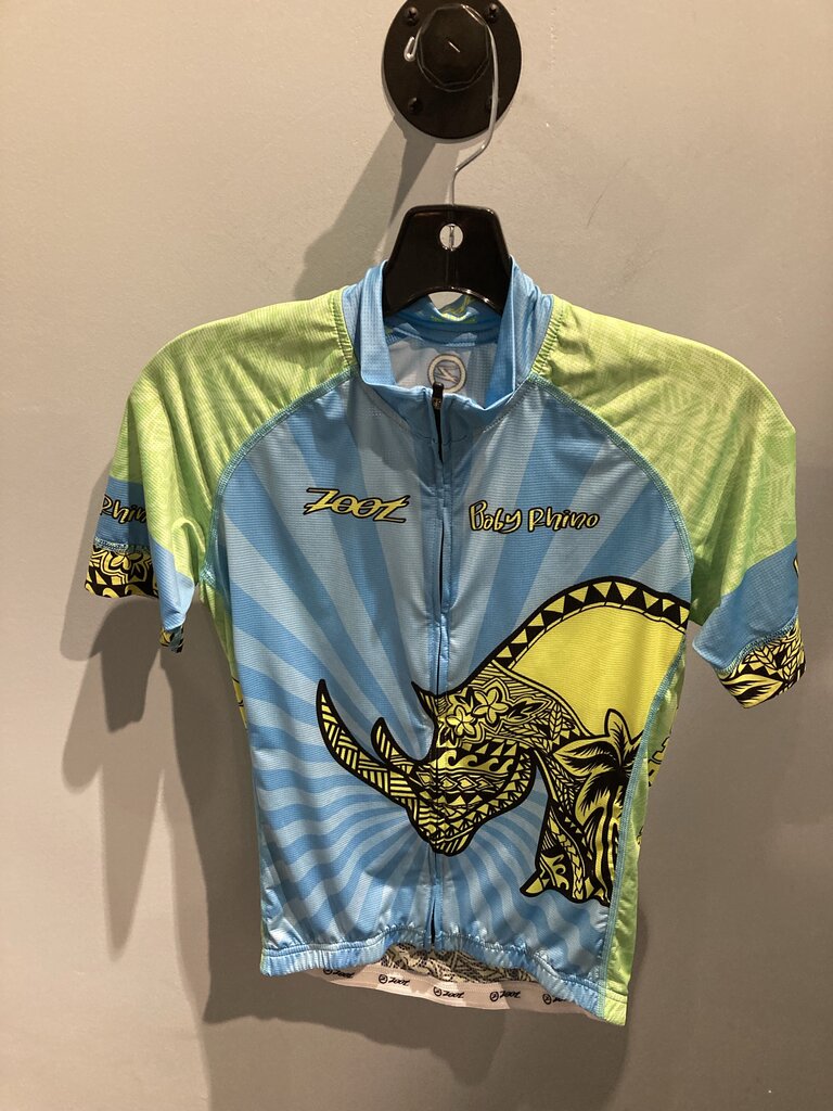 Zoot SS Full Zip Jersey, Blue/Yellow, Women's M