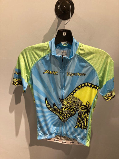 Zoot SS Full Zip Jersey, Blue/Yellow, Women's M