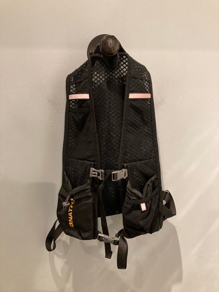 Nathan Running Vest W/Bladder, Black/Orange, OS