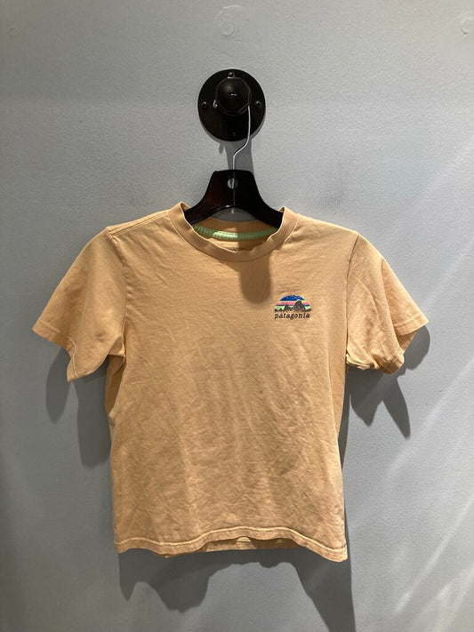 Patagonia SS Shirt, Orange/Logo, Kid's M